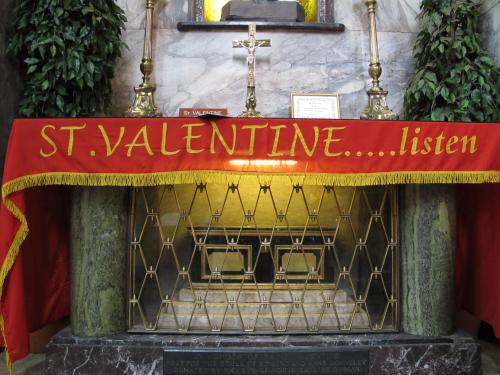 The Remains Of St. Valentine's in the Whitefriar Street Carmelite Church Dublin