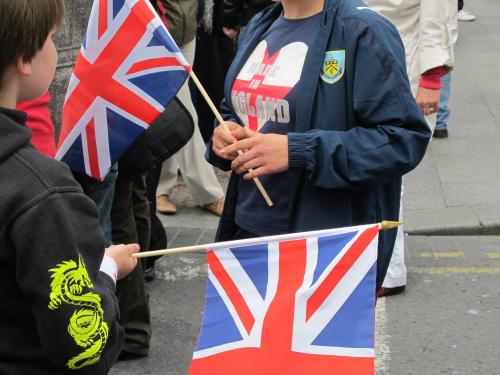 British Flags during the Royal Visit