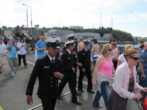 On the Waterford's Street during the Tall Ships Races 2011